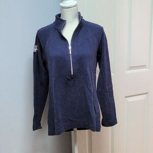Tommy Bahama Maui Invitational Navy Quarter-Zip Pullover Size L